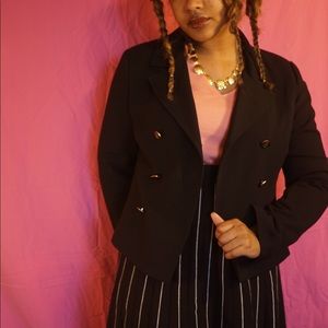 Double breasted CABI blazer, w/ button detailing